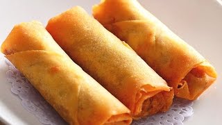 How to Make Vegetable Spring Rolls Recipe 春卷 CiCi Li [upl. by Artenahs]