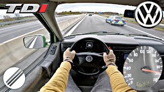 VW T4 25 TDI 151HP MULTIVAN TOP SPEED DRIVE ON GERMAN AUTOBAHN 🏎 [upl. by Ydne409]