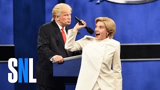 Donald Trump vs Hillary Clinton Third Debate Cold Open  SNL [upl. by Ueihtam]