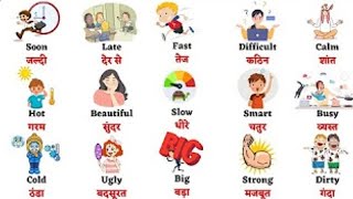 Common Words Meaning in English amp Hindi  Common Words Pictures  Common Words Meaning For Kids [upl. by Hatcher]