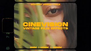 Cinevision Vintage Film Effects 8mm 16mm 35mm Film Overlays [upl. by Charissa]