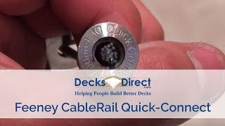 CableRail QuickConnect®SS Fittings by Feeney [upl. by Rimat81]