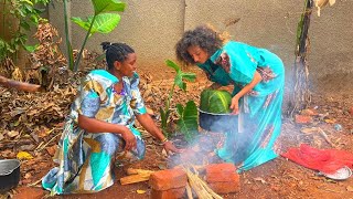 I Cooked MATOOKE For My African Family Not easy for me🇺🇬 [upl. by Adnih]