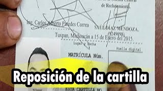 Corrección o reposición de la hoja de liberación Cartilla militar [upl. by Adnahsam]