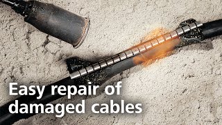 Heat shrink tubing how to repair cables with wraparound sleeve RMS [upl. by Vern]