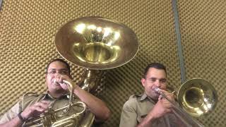 Dobrado Saudade de Minha Terra  SdFreitas Tuba Bb e Sd Célio Trombone [upl. by Aikcir2]