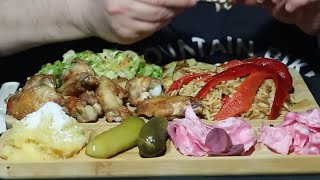 ASMR MUKBANG Kanat But ve Arpa Şehriye Pilavı neromasmr [upl. by Aland]