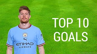 Kevin De Bruyne Top 10 Goals For Manchester City [upl. by Leesa]