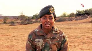 The SANDF celebrating our youth Cpl Moilwa [upl. by Refinne778]