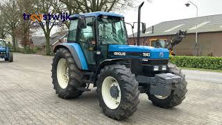 New Holland 7840 SLE fourwheel drive agricultural tractorsAuction 3825520 [upl. by Bully72]