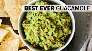 BEST EVER GUACAMOLE  easy fresh homemade guacamole recipe [upl. by Sigfrid]