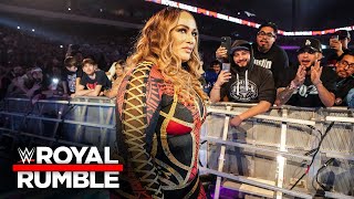 Ronda Rousey wins Womens Royal Rumble Match Royal Rumble 2022 [upl. by Hanikahs]