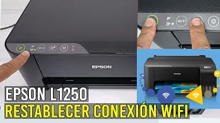 Cómo RESTABLECER Funciones WIFI para RECONFIGURAREpson L1250Muy Fácil [upl. by Fortunia689]