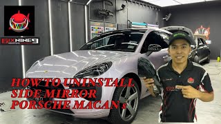 How to uninstall side mirror Porsche Macan S [upl. by Algie]