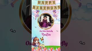 Beautiful Butterfly Birthday Invitation  First Birthday  Girl Birthday  pink birthday birthday17 [upl. by Ky]