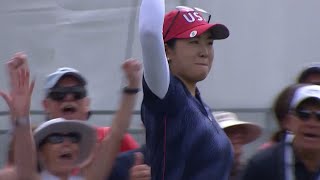 Rose Zhang 2024 Solheim Cup Day 1 [upl. by Annalla]