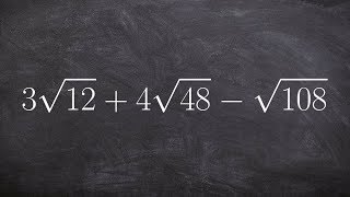 Simplifying radical expressions and then combining them [upl. by Purity186]