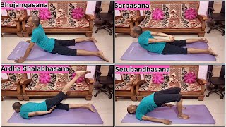 Yoga Asanas For Back Pain  Improve Spine Health [upl. by Ewall]