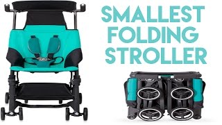 Smallest Folding Stroller  Best Compact Stroller [upl. by Annim]