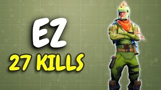 Nice and easy 27 kills  Solo vs Squad Fortnite [upl. by Johns241]