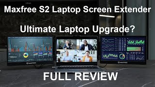 Maxfree S2 Laptop Screen Extender The Ultimate Portable Monitor Full Review [upl. by Enirahtac140]