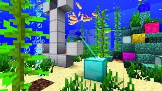 RIESIGES AQUARIUM BAUEN Mit allen Unterwasserneuheiten  Minecraft Update 113  18w09a [upl. by Airegin]