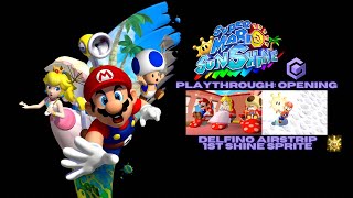 Super Mario Sunshine Playthrough Opening  1st Delfino Airstrip Shine Sprite [upl. by Samuel]