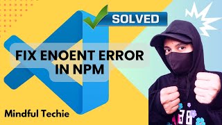 How to fix npm ENOENT Error  React error  no such file or directory  VSCode [upl. by Beekman]