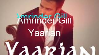 Yaarian  Amrinder Gill  With English Translation  WhatsApp Status Video [upl. by Lehteb]