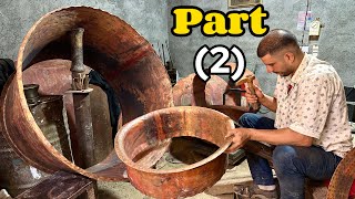 Coppersmitting  Making a handmade copper confectionary potPatil Halwa😍🇮🇷 part 2 [upl. by Frederick]