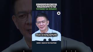 KOMENTO NI CHIZ SA MAGKAKAPATID NA TATAKBO PHVote election politicaldynasties [upl. by Hatch]