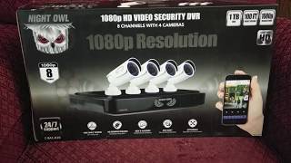 Night Owl Security System Setup amp 1080p vs 720p Comparison [upl. by Ruamaj]