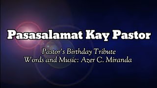 Pasasalamat Kay Pastor  Minus One  Lyric Video [upl. by Rehprotsirhc]