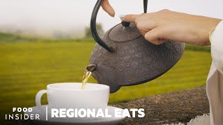 How Tea Is Made At The Oldest Tea Farm In Europe  Regional Eats [upl. by Loftis]