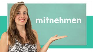 Learn the Difference Between mitbringen and mitnehmen  B1 with Jacqueline [upl. by Auqemahs]