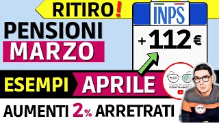 ✅ PENSIONI ➜ RITIRO MARZO  ESEMPI AUMENTI APRILE 2023 📈 TABELLA BONUS ARRETRATI CIFRE UFFICIALI [upl. by Assiralc]