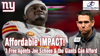 Three Impactful Free Agents the New York Giants amp Joe Schoen can afford [upl. by Ehcor297]