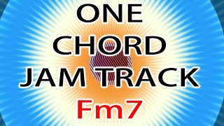 Fm7 One Chord Funky Rock Guitar Backing Track [upl. by Cormick640]