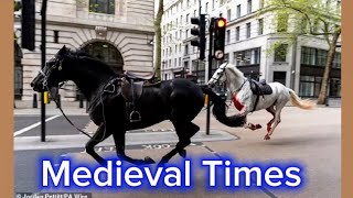 Medieval Times  Spooked 🐎🐴🧲trending UK britishroyal britishroyalfamily Medieval fyp viral [upl. by Horan810]