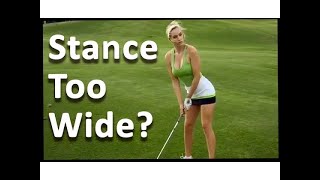 Golf Stance Width  60 Sec Golf Tips [upl. by Hurd]