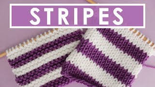 5 Best Tips for Knitting Stripes [upl. by Nerreg]