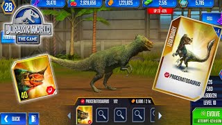 PROCERATOSAURUS DEFEAT 9 OPPONENTS  JURASSIC WORLD THE GAME [upl. by Barabbas]