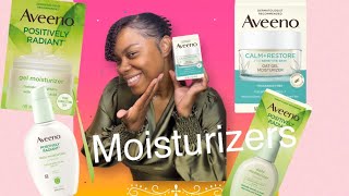 Aveeno Moisturizers for DRY OILY amp SENSITIVE SKIN  Aveeno Calm  Restore  Positively Radiant [upl. by Callahan]