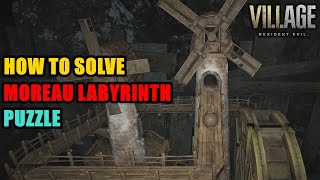 How to Solve Moreau Labyrinth Puzzle Resident Evil Village [upl. by Kentigera]