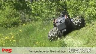 Slopemowingcom RC work platform IRUS Quatrak with slasher1 [upl. by Joub858]