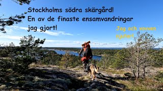 Två skärgårdsöar tre dagars ensamvandring med hund [upl. by Dnalyk]