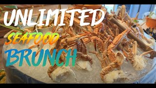 CHEAP SEAFOOD BRUNCH at FIRELAKE restaurant in Dubai  Radisson Blu Waterfront Business Bay [upl. by Kcorb]