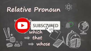 Relative Pronoun  who which that whose [upl. by Kcirdahs]