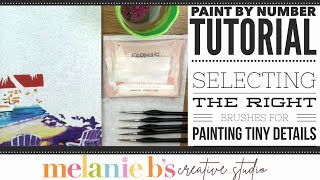 PBN Tutorial  Painting Tiny Details Openings in Paint by Numbers Mini Brush Set Tutorial Tuesday [upl. by Aicinad]