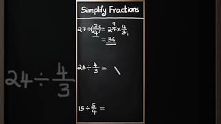 Simplify Fractions [upl. by Nalyt98]